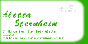 aletta sternheim business card